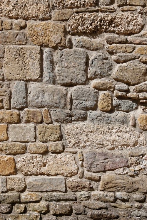 Preview: Very old stone wall texture, Carcassonne, France