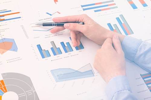 Preview: documents on the table, office workplace