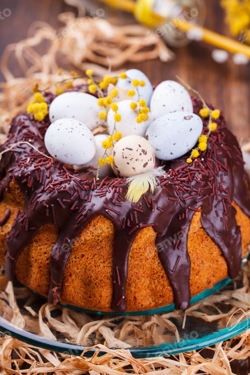 Preview: Easter cake with chocolate