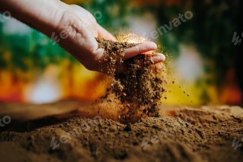 Preview: The warmth of sunlight shining on the hands of a farmer,