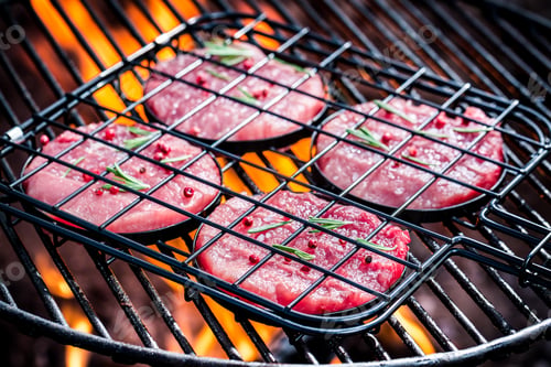 Preview: Roasting red steak with rosemary and pepper