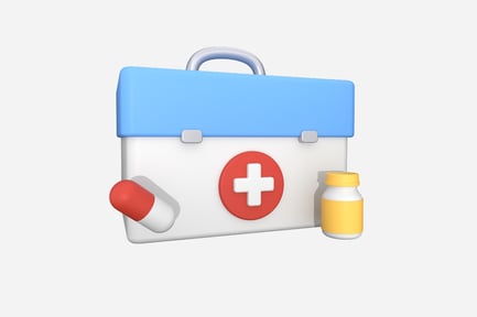 Preview: First Aid Kit Nature 3D Illustration