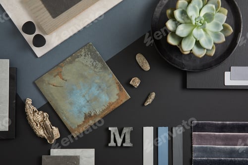 Preview: Creative flat lay composition