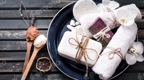 Preview: still life of spa with soap