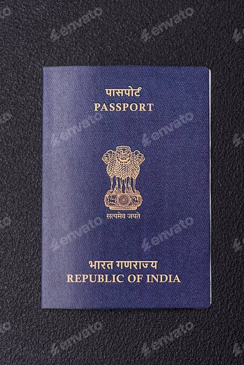 Preview: Physical paper international passport of Indian citizen