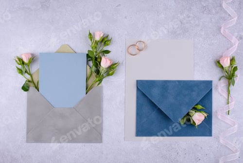 Preview: Wedding invitation card. Save the date concept