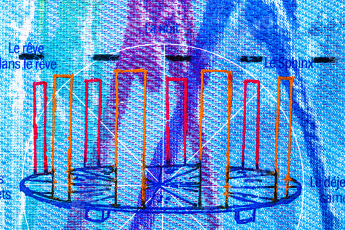 Preview: Closeup of CHF banknote details - world money, inflation and economy concept