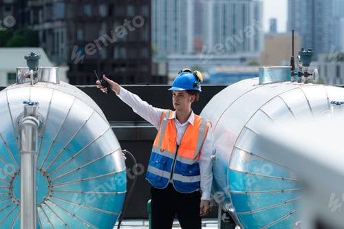 Preview: Engineers inspect the completed air conditioning and water systems to continue verifying