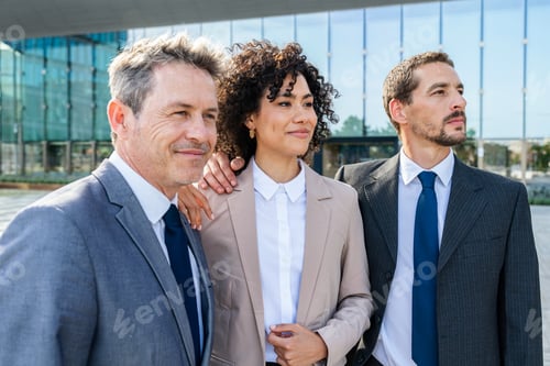 Preview: Business people meeting in a business park