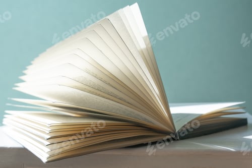 Preview: view of the book as back to school concept with copy space