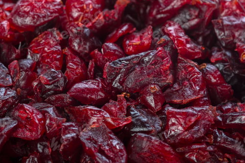 Dried Cranberries Close Up for Healthy Snack