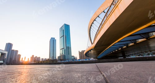 Preview: Overpass and buildings in Tianjin, China