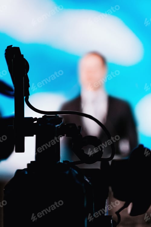 Preview: Camera Recording Presentation Of A Speaker