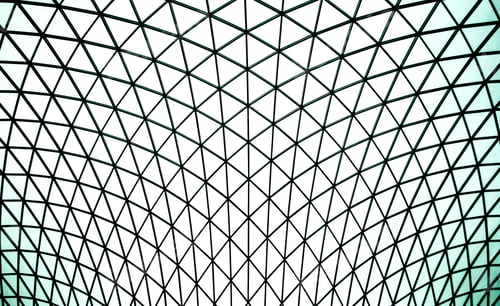 Preview: a view from below of the roof looking up at the sky