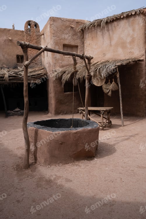 Preview: Scenic view of a film set of old building in Ouarzazate, Morocco