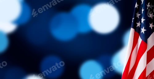 Preview: American flag for Memorial Day, 4th of July or Labour Day