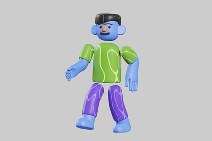 Preview: Cartoon character with a distinctive appearance