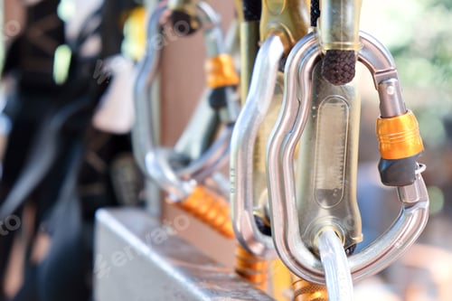 Preview: Detail of Rock climbing equipment