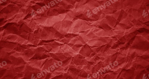 Preview: Crumpled red paper texture background.