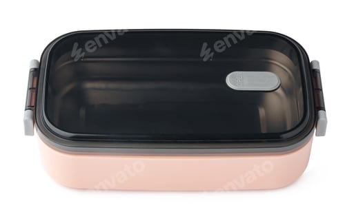 Preview: Plastic food box isolated on white background