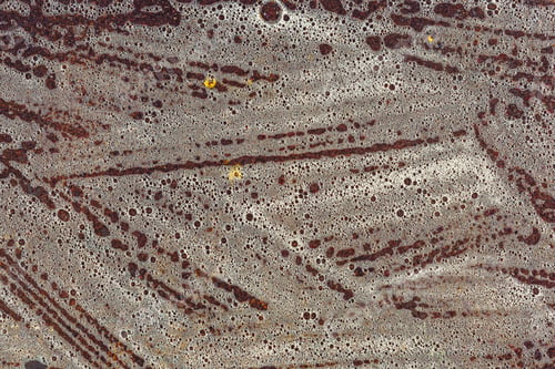 Preview: Suds And Rust Metal Plate Texture. Cleaning The Surface Of Dirt