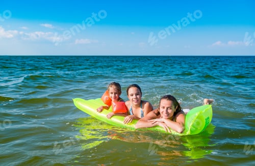 Preview: Family positive mom and two little daughters