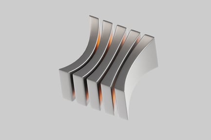 Preview: Curved parallel metal structure