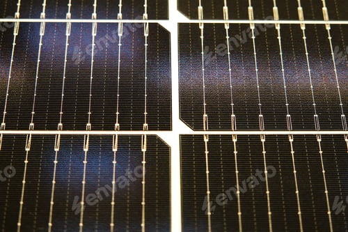 Preview: detail of solar panel cell connections