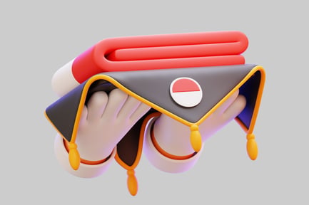 Preview: Hand Holding Indonesian Flag
