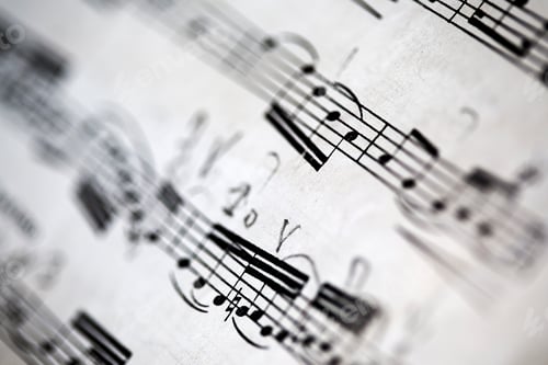 Visualização: Fundo de partituras