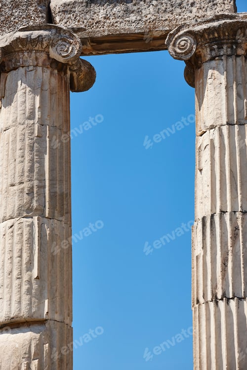 Preview: Afrodisias greek ruins in Anatolia. Ancient historic village in Turkey