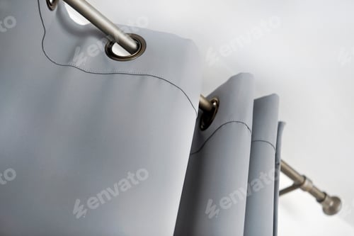 Preview: Modern canvas curtain