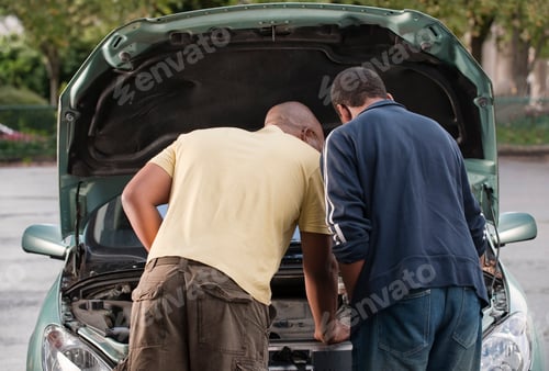 Preview: father & son working on car