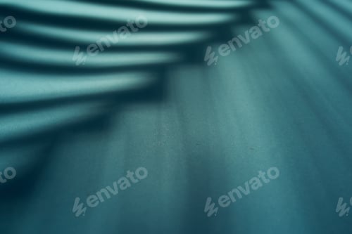 Preview: Beautiful fern leaves shadow colored background in artificial light