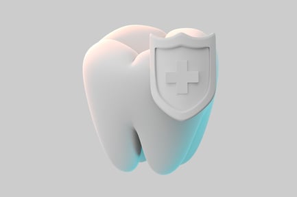 Preview: Protected dental molar with shield