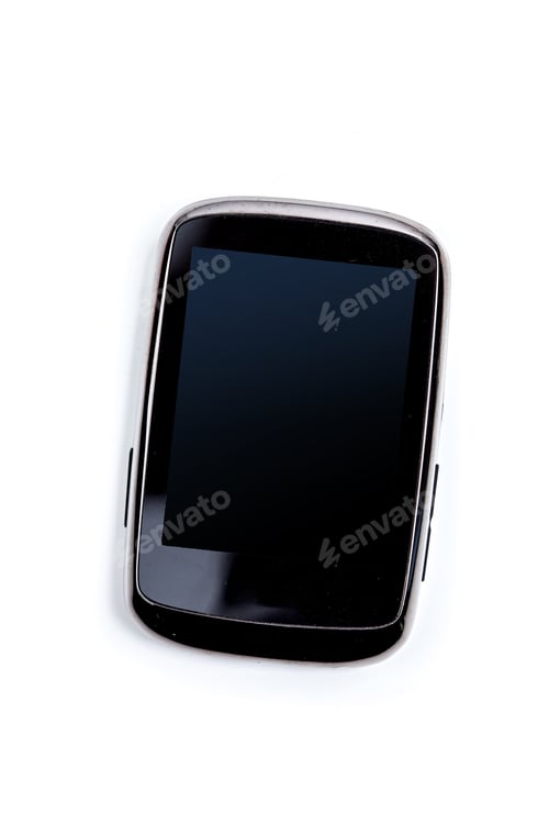 Preview: Small mp3 player isolated on white