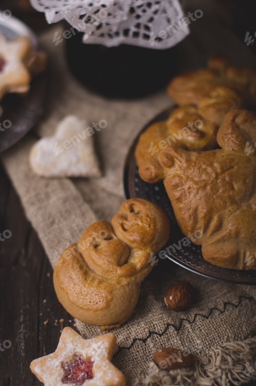 Preview: Homemade christmas cookies vintage style