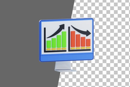Preview: Trend Projection 3D Icon