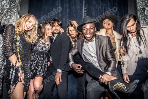 Preview: Friends having party in a nightclub