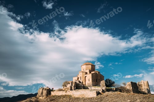Preview: Mtskheta, Georgia. Jvari, Georgian Orthodox Monastery, World Heritage By UNESCO Ancient Temple