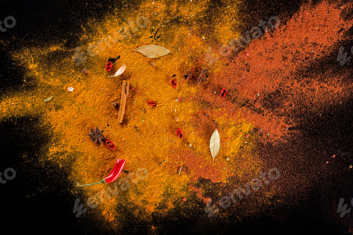 Preview: Curry spice background
