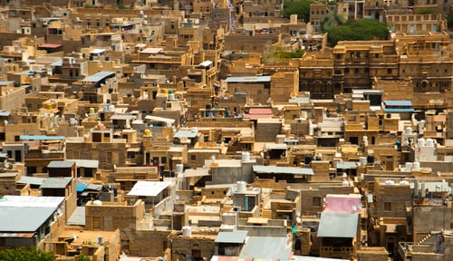 Preview: View of Jaisalmer city from Jaisalmer fort, Jaisalmer, Rajasthan, India