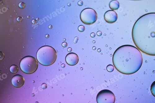 Preview: Multicolored abstract background picture made with oil, water and soap
