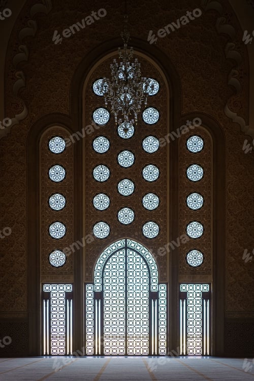 Preview: Inside of Hassan II Mosque in Casablanca, Morocco