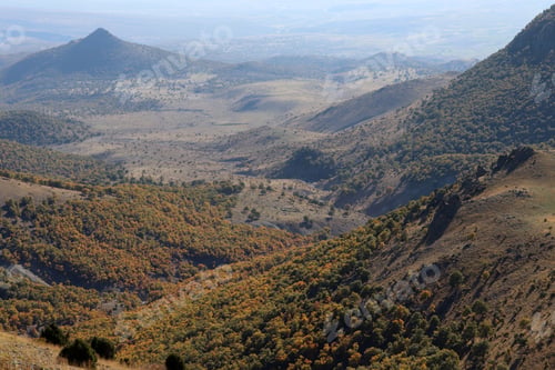 Preview: Aerial shot of mountain landscape.mountain peak and landscape
