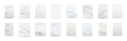 Preview: Different notebook sheets isolated on white, set