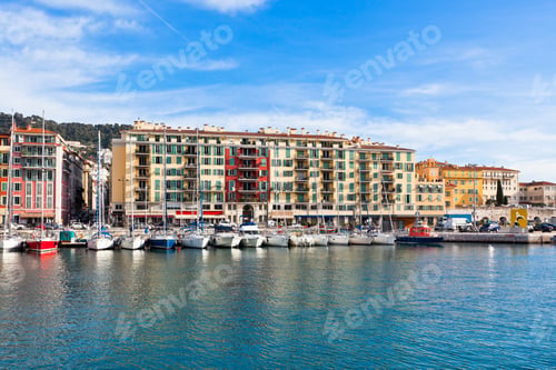 Preview: View on Port of Nice and Luxury Yachts, France