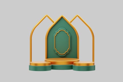 Preview: Green and gold celebration display