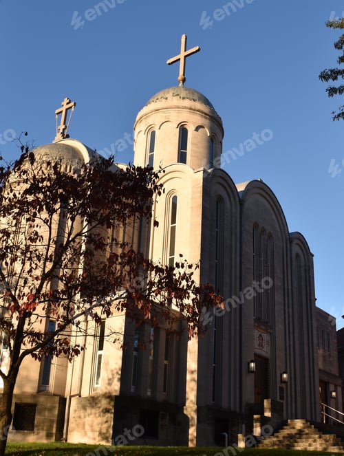 Preview: Church with crosses