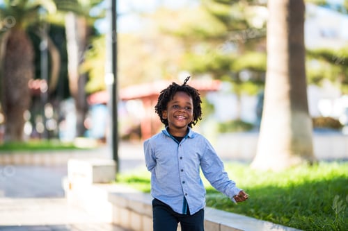 Preview: Happy and beautiful young kid black race african